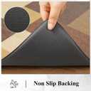 Ileading Anti Fatigue Kitchen Mat, Non Slip Cushioned Standing Floor Mat, Waterproof Kitchen Runner Rug, Farmhouse Comfort Padded Mat for Sink, Laundry, Office, Tan&Brown, 24''x71''