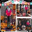 RattanView 2 Pcs Day of The Dead Nutcracker 14 Inch Mexican Fiesta Theme Party Figures Wooden Sugar Skull Nutcracker Decor for Holiday Tables Desktop Fireplace