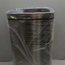 iTouchless 13 Gallon Stainless Steel Automatic Trash Can with Odor-Absorbing Filter and Lid Lock, Sensor Kitchen Garbage Bin, Power by Batteries (not included) or Optional AC Adapter (sold separately)