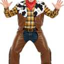 Fun Shack Adult Cowboy Costume for Men, Halloween Cowboy Outfit, Western Costume for Adults, Rodeo Dress-Up, One Size
