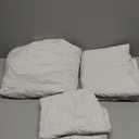 JELLYMONI 100% Cotton Bed Sheets Set  Satin Stripe, Queen Size, Soft Bedding with Deep Pocket Fitted Sheet, Flat Sheet & Pillowcases (0802)