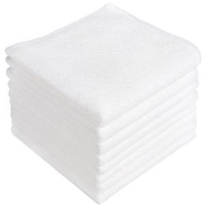 Microfiber Towels 8 pcs,  58" x 28" ( White )