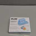 Mini 5-Hole Binding Machine - IMLIKE 5 Holes Binding Machine with 16 Loose-Leaf Binding Strips - Easy to Add or Remove Papers, 4 Sheets Capacity (A4/30 Holes, B5/26 Holes, A5/20 Holes) - Blue