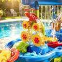 Water Table for Toddlers 3-5, 3-Tier Kids Sand Water Table, Water and Sand Activity Sensory Table Beach Outdoor Backyard Toys for Kids Toddlers Age 3 4 5 6 7 8 Boys Girls