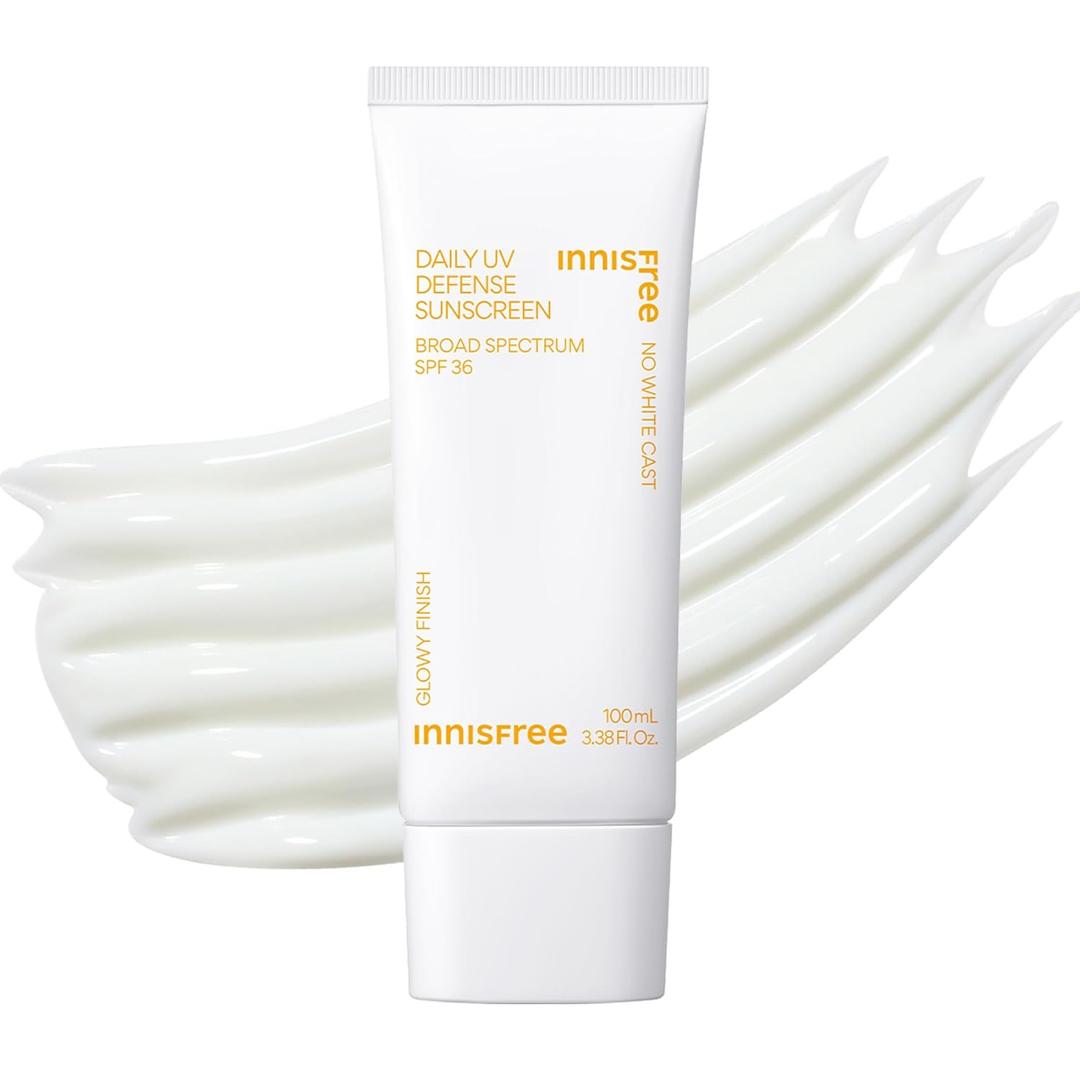 Innisfree Daily UV Defense SPF 36  Korean Face Sunscreen, Invisible Finish, Broad Spectrum, No White Cast, Lightweight, Hydrating