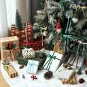 Chuangdi 10 Roll 50 Yards Christmas Velvet Ribbon Bulk 3/8 Inch Wooden Spool Thin Luxury Vintage Crushed Velvet Ribbon for Christmas Ornaments Gift Wrapping Crafts Bows Xmas Decor(Morandi Colors)