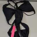 HYPERFIRE Women's Sexy Criss Cross Halter Bathing Suit Cut Out Backless Monokini Swimsuits One Piece (Large, Black)