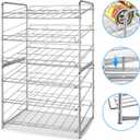 Simple Trending Metal Can Rack Organizer, Stackable Can Storage Dispenser Holds up to 36 Cans for Kitchen Cabinet or Pantry, Silver