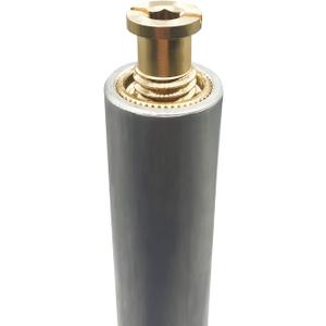 Poolzilla 1 Pack 18” Aluminum Tube with Brass Anchor for Pool Safety Cover Installation, Anchor Installation for Loose Ground or with Pavers, Extra Long