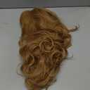 16 Inches Strawberry Blonde Wigs for Women Short Wavy Wig with Bangs Synthetic Natural Wig for 60s 70s 80s Cosplay,Halloween,Daily Use