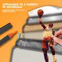 alchilalart Acrylic Paint Markers, 48 Color Fine Tip Permanent Acrylic Paint Pens For Rock Painting, Canvas, Wood, Glass, Ceramic, Fabric, Plastic, Egg, Scrapbook, Art Painting Supplies Kit