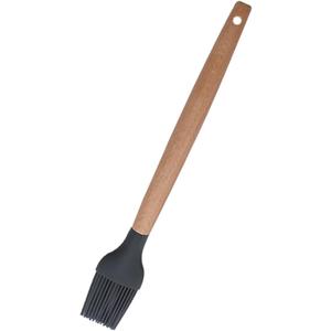 Ergonomic Wood Handle Basting Brush for Cooking Silicone Bbq Sauce Baster