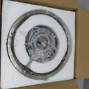 Rpzloila Crystal Ceiling Light Fixture, Modern Semi Flush Mount Ceiling Light,Crystal Chandelier for Kitchen Bedroom Bathroom Entryway Nickel Finish (Bulb not Included)