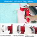 Texture Drywall Sprayer,Air Hopper Spray Guns Paint with 1.5 Gallon Hopper Includes 3 Nozzles(4.0mm/6.0mm/8.0mm) Air Texture Gun for Walls,Ceiling,Stucco Mud,Knockdow,Spray Gun