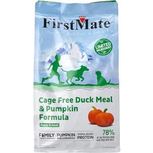 Firstmate, Limited Ingredient Cage-Free Duck Meal & Pumpkin Formula Dry Dog Food, 5 lb