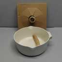 SENSARTE Ceramic Nonstick Sauce Pan with Lid, 3.0 Quart Saucepan with Double Spout, Large Cooking Pot, Non toxic Kitchen Sauce Pot, Non stick Saucier Pan, Induction Cookware, PFOA PTFE PFAS Free