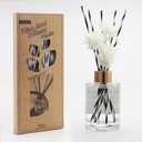 VFULIE 100PCS Reed Diffuser Sticks, 10 Inch Natural Rattan Wood Sticks Essential Oil Aroma Diffuser Sticks Refill Replacement for Aroma Fragrance (Spiral in Brown and White)