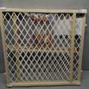 Toddleroo by North States - Diamond Mesh Wooden Baby Gate: Pressure Mounted Baby Gate for Doorways - Adjustable 26.5 to 42 Inches Wide - 23 Inches Tall