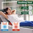 Full Body Massage Mat with Heat, 10 Motors Vibration Massage Chair Pad with 3 Timer Settings, Multifunctional Full Body Relaxation Seat Back Massager for Bed Sofa Chair