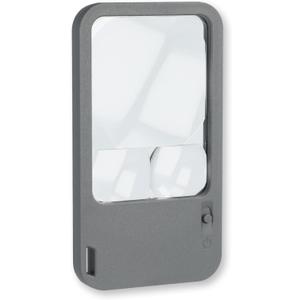 Carson Multi-Power LED Lighted Pocket Magnifier (PM-33), Gray
