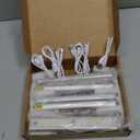 Under Cabinet Lighting Wireless with Remote, 48 LED Rechargeable Under Cabinet Lights, Kitchen Counter Lights Dimmable LED Closet Light RGB Bar for Shelf, Car, Hallway, 15 Color Changing, 5 Pack