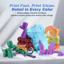 FLASHFORGE Rapid PLA Filament 1.75mm +/- 0.02mm Burnt Titanium to Abyssal Red Gradient, Max 500mm/s High Speed Printing, 3D Printer Filament 1kg(2.2lbs), Changing Colors with Light