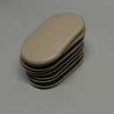 New Space Oval Furniture Sliders, 8pcs 3 1/2" x 6" - Reusable Sliders for Carpet, Heavy-Duty Movers - Easily Move & Protect Furniture & Carpet