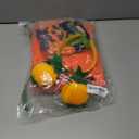 FEPITO 4Pcs Unisex Adult Halloween Pumpkin Costume Funny Halloween Costumes Orange Pumpkin Cosplay Party Clothes