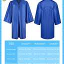 Romart Kindergarten Graduation Cap and Gown Set, Kids Toddler Pre-k Graduation Outfit 2026 with Sash Diploma Certificate Gift (Blue, M)
