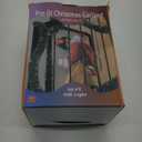 WATERGLIDE 49FT Lighted Christmas Green Garland with 100 Count Multicolor String Lights, Pre-lit Long Artificial Greenery Garlands, Plug in Holiday Decorative Lights for Indoor Outdoor Decor