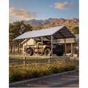 Garvee 13x26x11 ft Metal Carport Kit, Oversized Car Port with Vertical Roof
120° Steep-Pitch Roof for Snow Shedding / 133" High-Clearance RV & Boat Shelter / Heavy-Duty Reinforced Frame