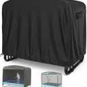 6FT Mini Trampoline Cover, Rectangular Trampoline Cover Heavy-Duty 420D Outdoor Trampoline Shade Cover Waterproof 6FT Toddlers Trampolines Protection Cover