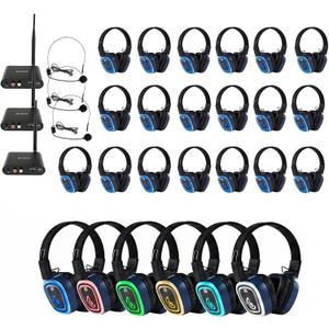 Retekess TA003S Wireless Silent Audio System, Silent Disco Headphones(3-25)