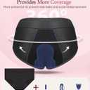 Period Underwear for Women High Waisted Leakproof Menstrual Panties Heavy Flow Absorbent Postpartum Briefs 3 Pack (Black, M)