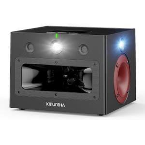 High Power Ultrasonic Mouse Repellent, Plug-in and Bionic Cat-Call Rodent Detterent, Pest Repellent for Buildings, Garages, Attics, Warehouse, Restaurant, Supermarket, Coverage up to 6000 Square Feet (Black)