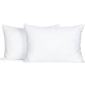 2 Pack Small Cotton Down Alternative Pillows, Super Soft and Breathable Small Pillows for Sleeping, Travel, 14x18 Inches