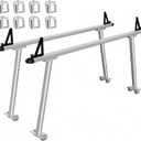 71" Aluminum Truck Ladder Rack, 800 Lbs Capacity Truck Rack, Heavy Duty Universal Pickup Truck Bed Rack with 8 No-Drill c-Clamps for Kayak, Surfboard, Lumber, Ladder & More