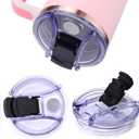 AIERSA 2Pcs Lid Replacement for Stanley Quencher Cup 40 oz Tumbler with Handle, Flip Spill Stopper Lid, Spillproof, Dustproof, Stanley Cup Accessories