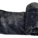 Warm Soft Electric Blanket, Fluffy USB Electric Throw Thick Flannel Heating Blanket 3 Heat Settings, Fast Heating -Dark grey-85×150cm (33×59inch)