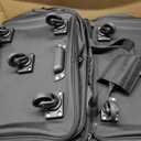 Hanke Expandable Collapsible Luggage with Wheels, Black Upgrade Version 2, 98L, Water-Resistant, 5 Spinner Wheels, 3 Pockets, Polyester, 19x13x27.2 inches, 6.1lb, Carry-On Luggage, Travel, Vacation, Expandable Foldable