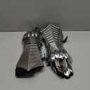 THOR INSTRUMENTS Medieval Knight Warrior Gothic Style Nazgul Gauntlets Functional Armor Silver Rustic Vintage Home Decor Gifts