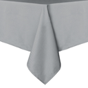 sancua Rectangle Tablecloth  60 x 102 Inch  Stain and Wrinkle Resistant Washable Polyester Table Cloth, Decorative Fabric Table Cover for Dining Tables, Buffet Parties and Camping, Silver Grey