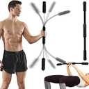 HOTWAVE Elastic Fitness Bar, Shoulder, Core Strength Training Equipment Patented Bar for Full Body Cardio, Muscle Tone & Fat Burn. Polymer Build, Safe & Durable. Rehab, Maximum Weight Recommendation 300 pounds