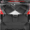 Floor Mats Compatible with 2021-2025 2026 Kia Sorento 6&7 Passenger Cargo Mat TPE Back Seat Cover Protector 2024 Sorento Accessories (Fit 6&7 Seats,Trunk Mat with Backrest Mats+Floor Mats)