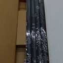 1 Inch Curtain Rods for Windows 66 to 120, Outdoor Heavy Duty Adjustable Curtain Rod, Indoor Modern Drapery Pole, Black, 66-120"