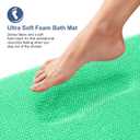 OLANLY Thick Memory Foam Bath Mat Rug 36x24, Extra Soft Absorbent Bathroom Rug, Quick Dry Bath Mats, Non-Slip, Machine Washable Carpet for Bathroom, Tub and Shower, Home Decor Accessories, Mint Green