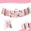 Cowgirl One High Chair Banner1st Birthday Highchair BannerCowgirl Theme Party Birthday DecorGirl Pink Farm Western First/1st Birthday Photo BackdropCake Smash Baby Shower