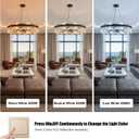16-Light Modern Crystal Chandelier, 31.5 inch Luxury Black K9 Crystal Raindrop Chandelier, Adjustable Height Lighting Fixture for Living Room Entry Foyer Dining Room Bedroom, Round D31.5''