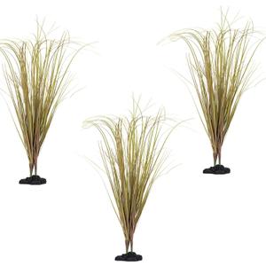 Fake Desert Dry Grass, Artificial Plants for Reptile Tank Accessories, Habitat Decor Fit for Bearded Dragon, Crested Gecko, Leopard Lizard, Chameleon, Artificial Outdoor Plants, Terrarium Decor (3)