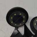 Flacchi Solar Ground Lights - IP68 Waterproof 4 Pack Dual-Purpose Outdoor Garden, Solar Powered Disk Lights for Patio, Yard, Pathway, Walkway, Driveway - Cool White